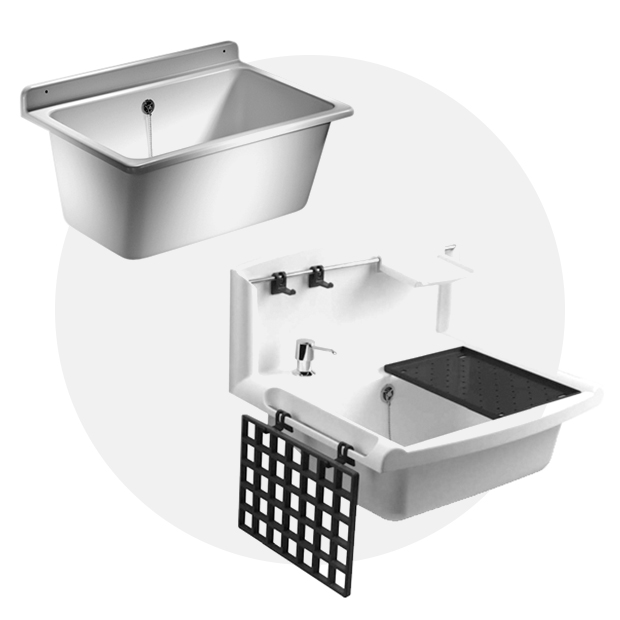 Gootstenen en wastroggen